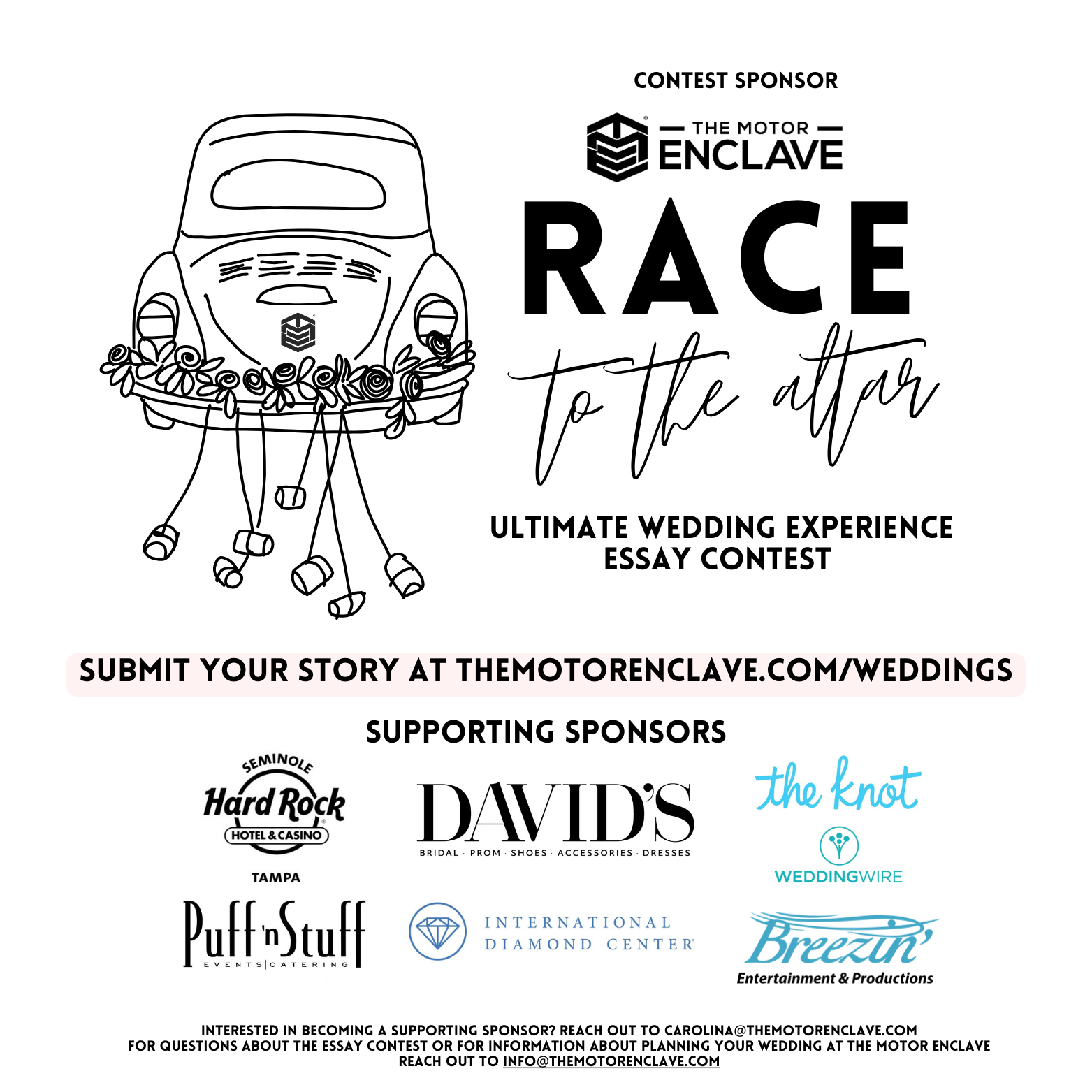 The Motor Enclave Race to the Altar: Ultimate Wedding Experience Essay Contest