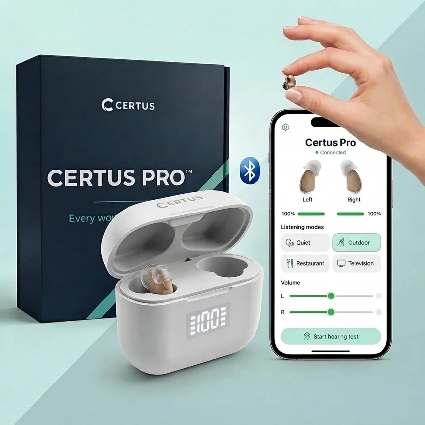 Certus Hearing Launches Certus Pro, an App-Tuned Hearing Aid That Personalizes Sound for Each Ear