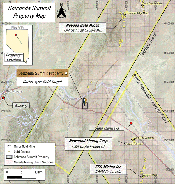 A map of gold mining AI-generated content may be incorrect.